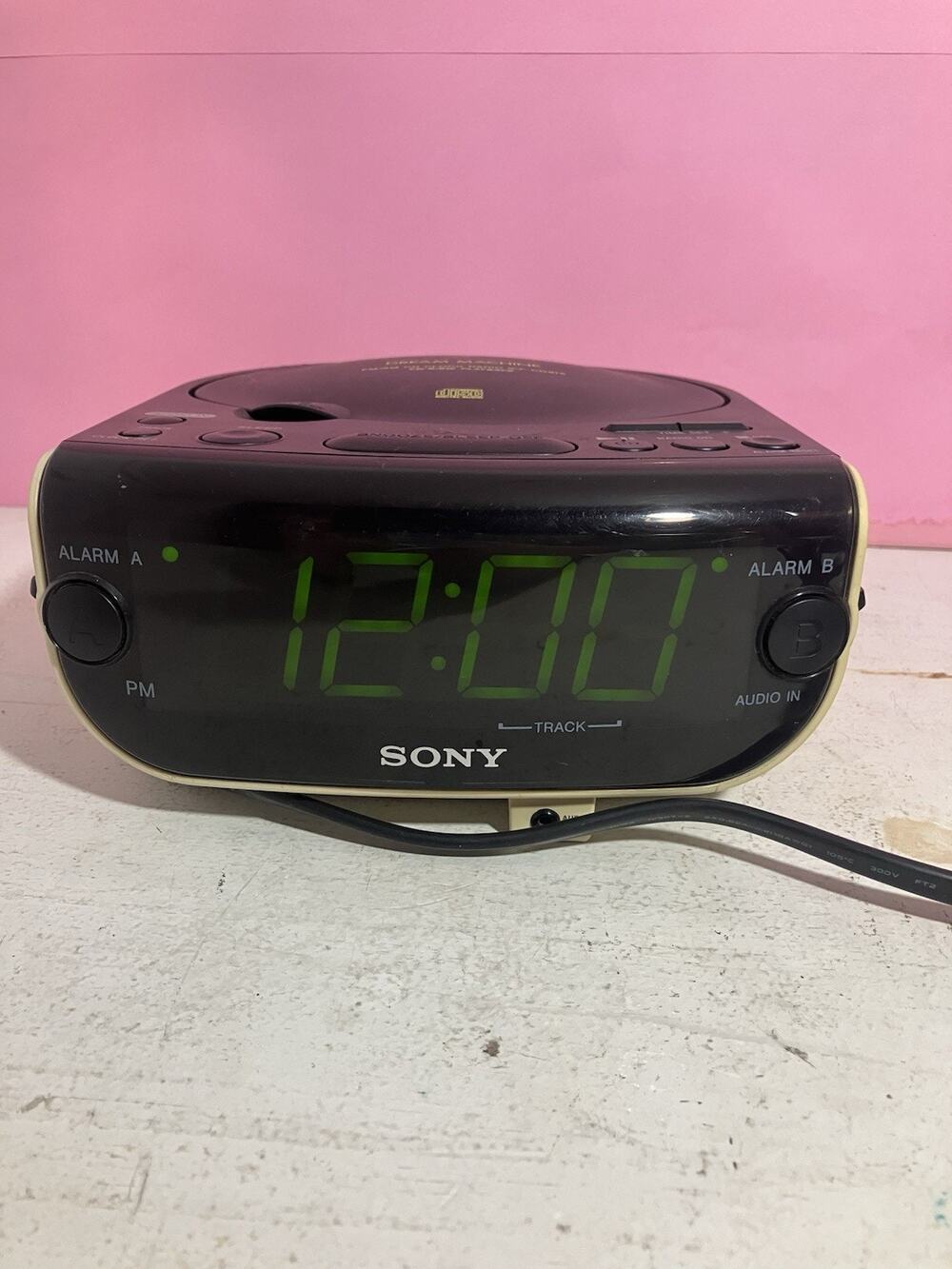 Sony ICF-CD815 Dream Machine CD Clock Radio AM/FM Stereo Tested